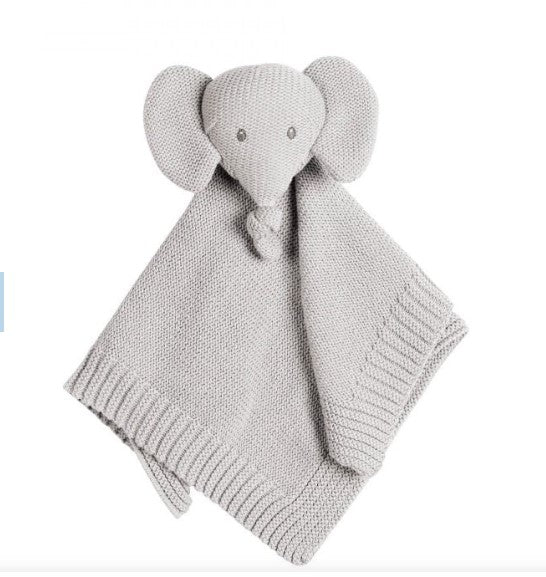 Nattou Tembo - Cotton Elephant Doudou 30cm Knitted
