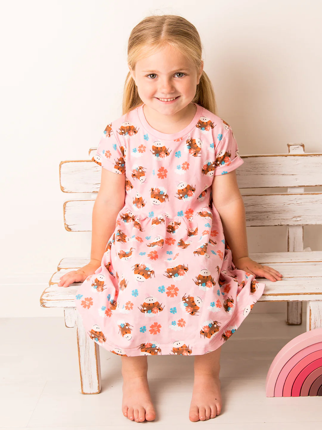 Bonnie Highland Cow Dress