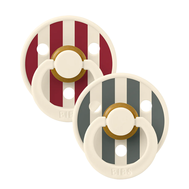 Bibs Studio Colour 2 pack Latex Size 2 Ruby Pine Mix