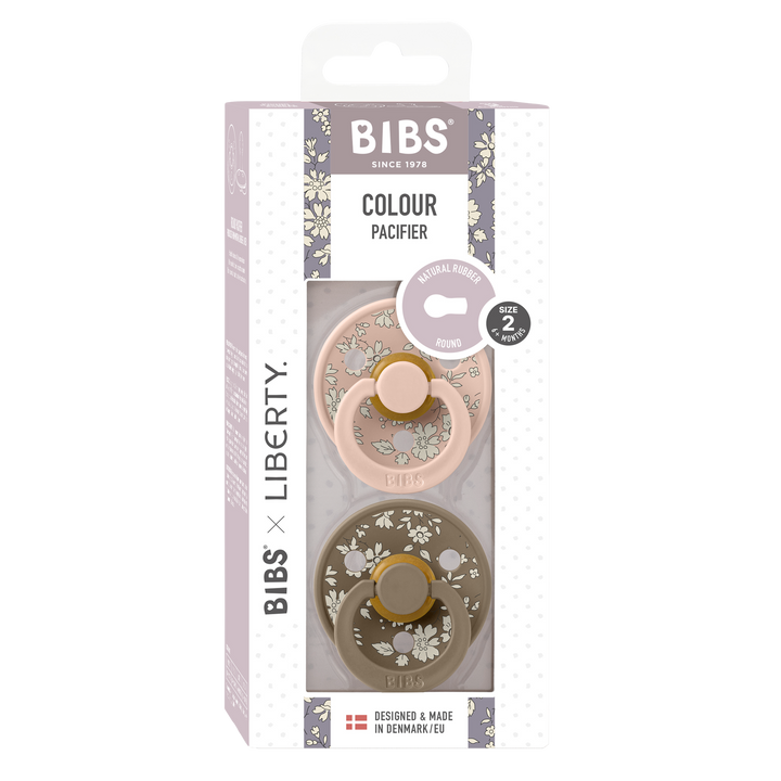 BIBS x Liberty 2 PACK Colour Capel Latex Size 2 Blush Mix