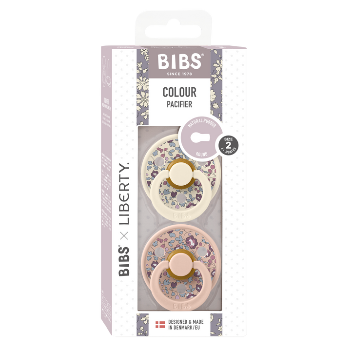BIBS x Liberty 2 PACK Colour Eloise Latex Size 2 Blush Mix