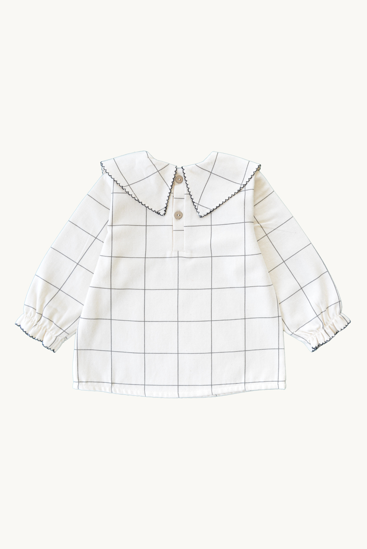 Baby / Girl Blouse Check Patterned 100% Cotton OEKO-TEX