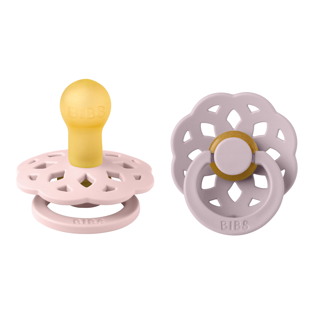 BIBS Boheme 2 PACK Latex Size 1 Blossom/Dusky Lilac