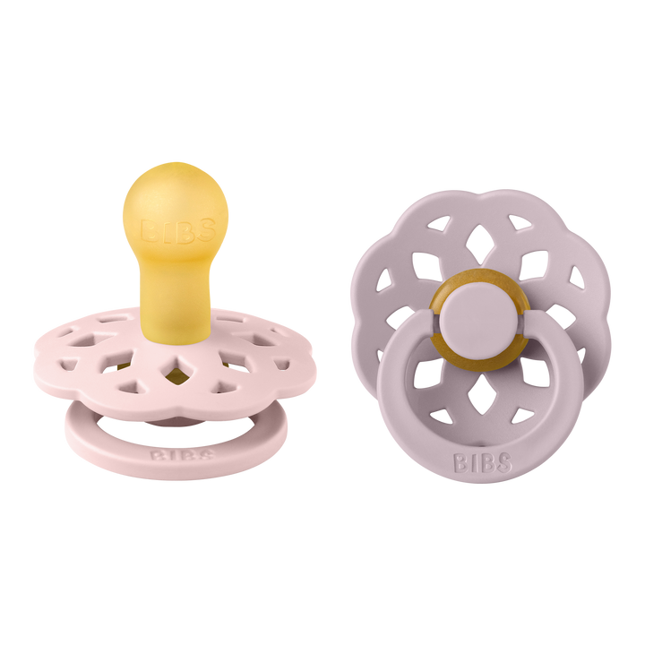 BIBS Boheme 2 PACK Latex Size 1 Blossom/Dusky Lilac