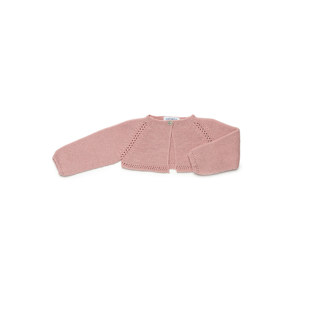 Baby Cardigan Pink Sleeves