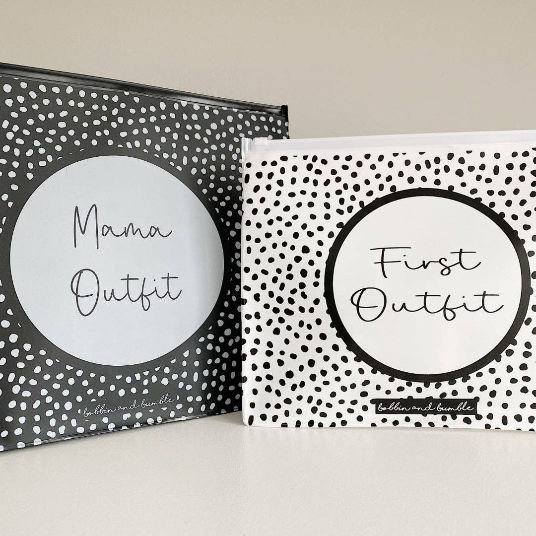 Unisex Zip Lock Hospital Organiser Bags - Spotty Print