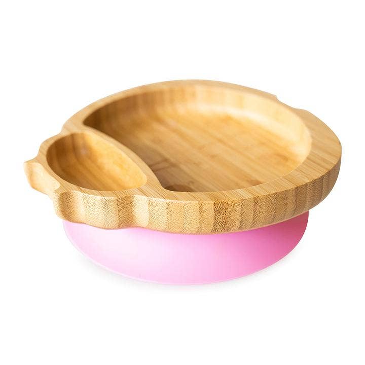 Bamboo Ladybird Plate with Suction Base