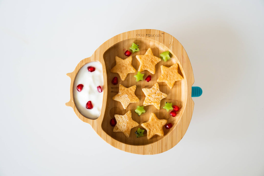 Bamboo Ladybird Plate with Suction Base