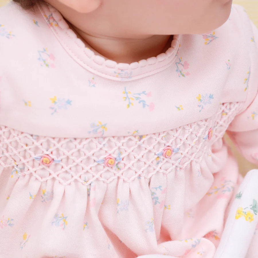 Ambrella Print Smocked Babygro