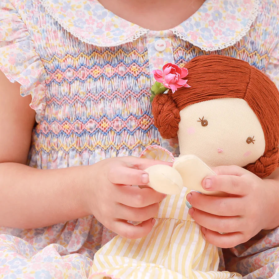 Jeanne Collar Hand Smocked Dress