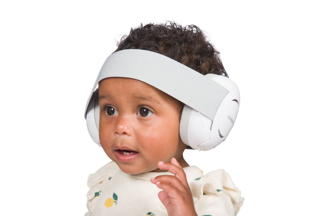 Dooky Baby Ear Protection - White -  0-3 Years
