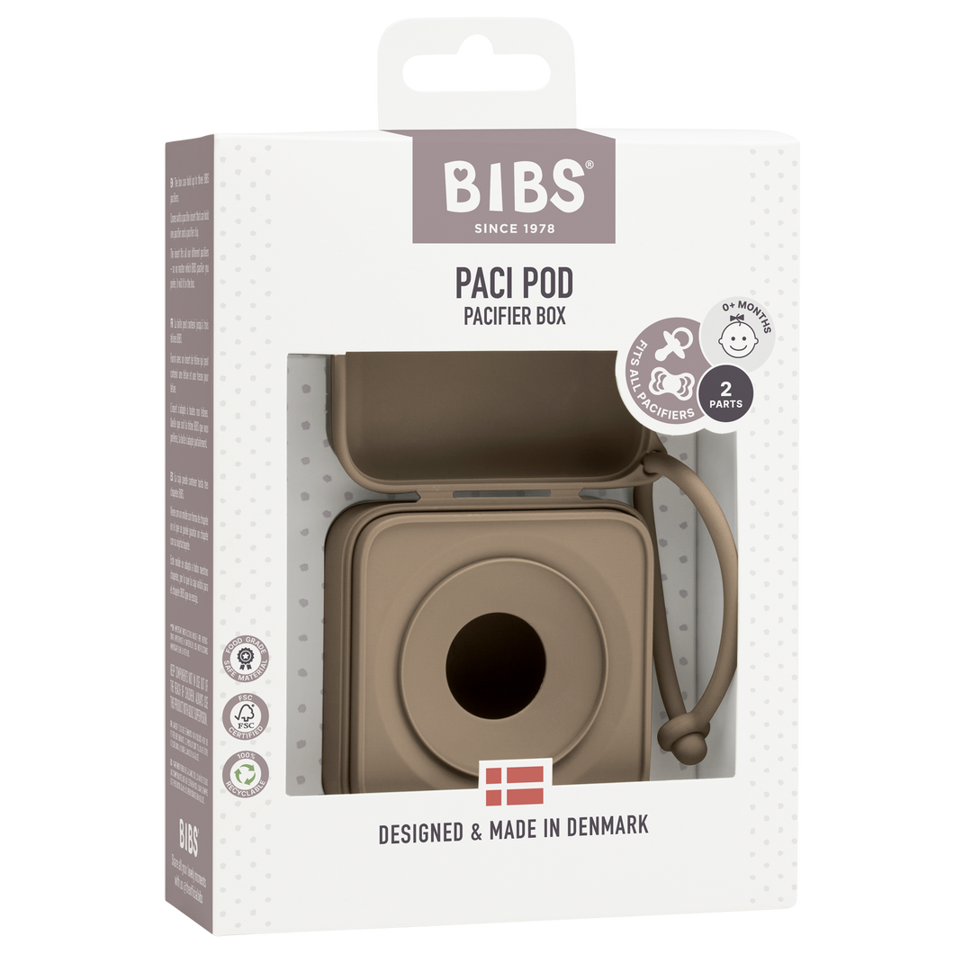 BIBS Pacifier Box Dark Oak