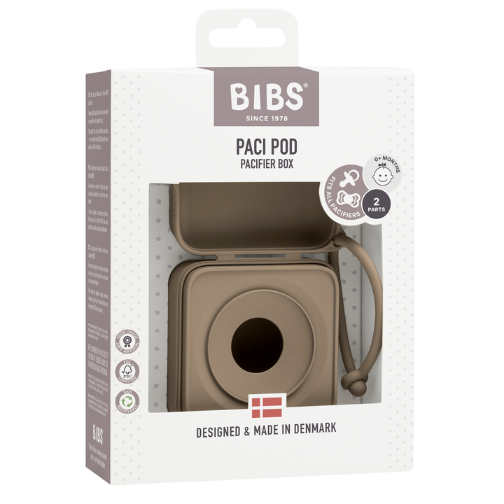 BIBS Pacifier Box Dark Oak