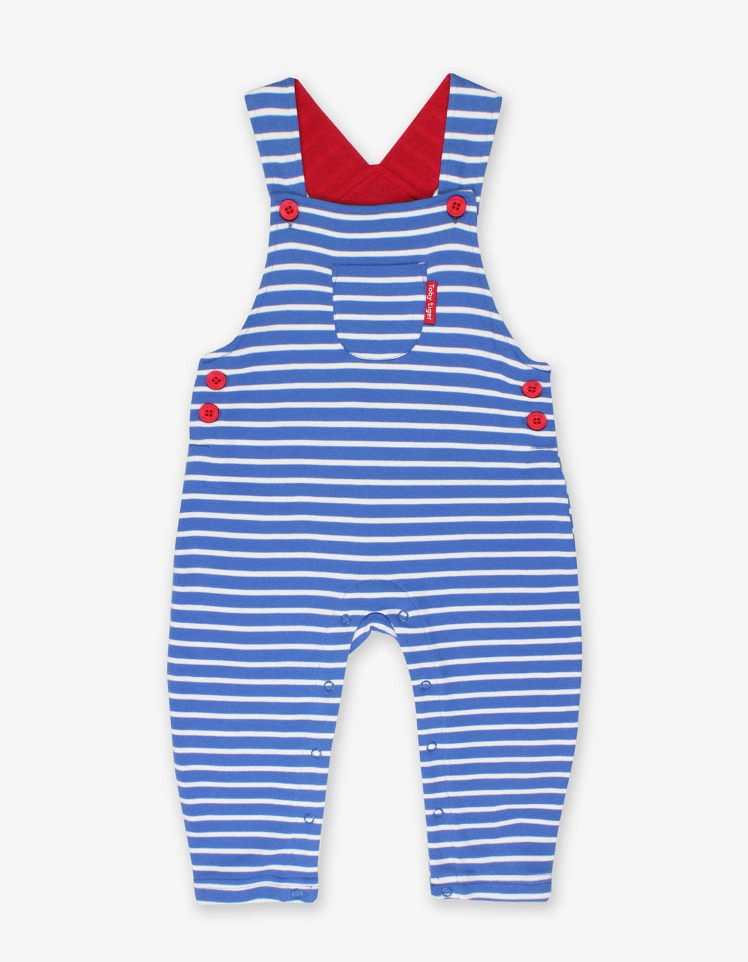 Organic Breton Stripe Dungarees