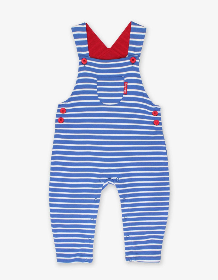 Organic Breton Stripe Dungarees