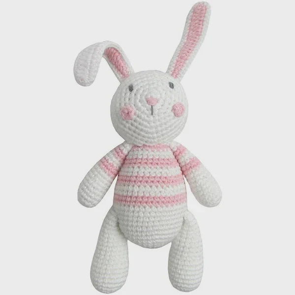 Crochet Bunny Rattle Toy