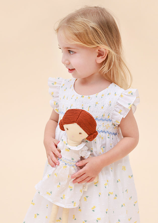 Liliana Hand Smocked Doll