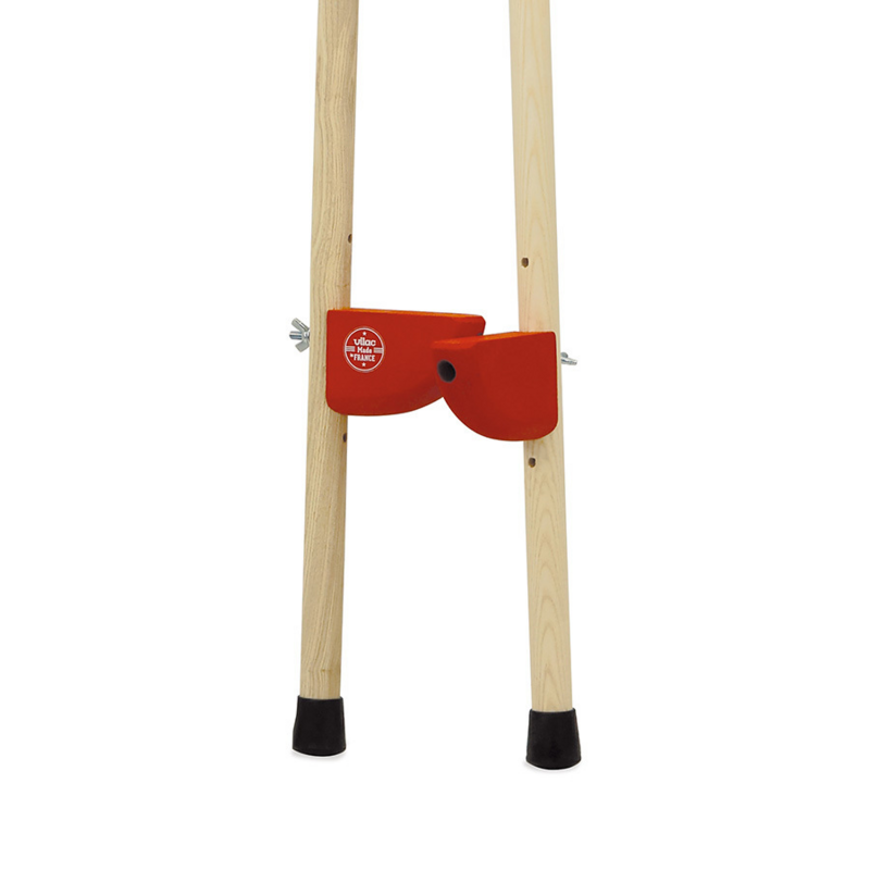 Vilac - Pair of Wooden Red stilts