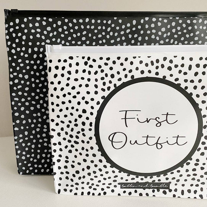 Unisex Zip Lock Hospital Organiser Bags - Spotty Print