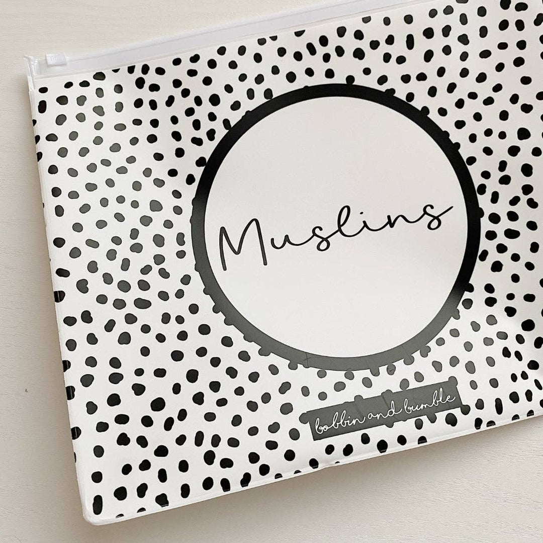 Unisex Zip Lock Hospital Organiser Bags - Spotty Print