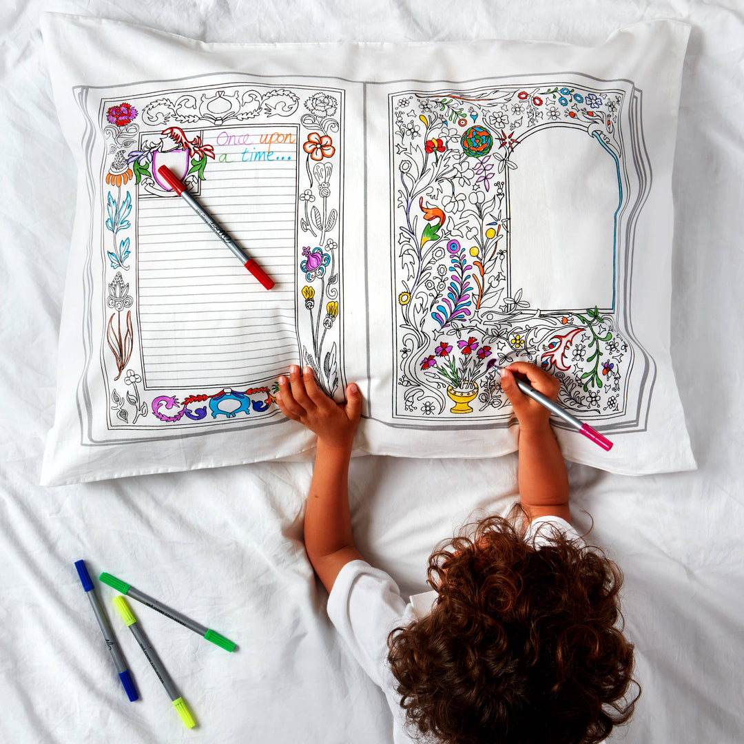 Fairytales and Legends Pillowcase - DIY Colouring Kit