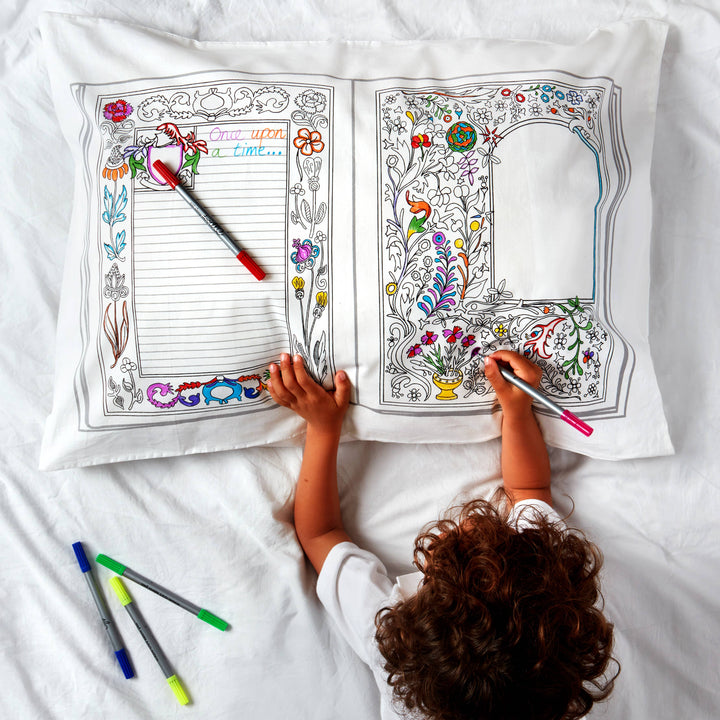 Fairytales and Legends Pillowcase - DIY Colouring Kit