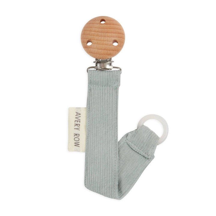 Pacifier holder - Corduroy, Blue - Organic Cotton