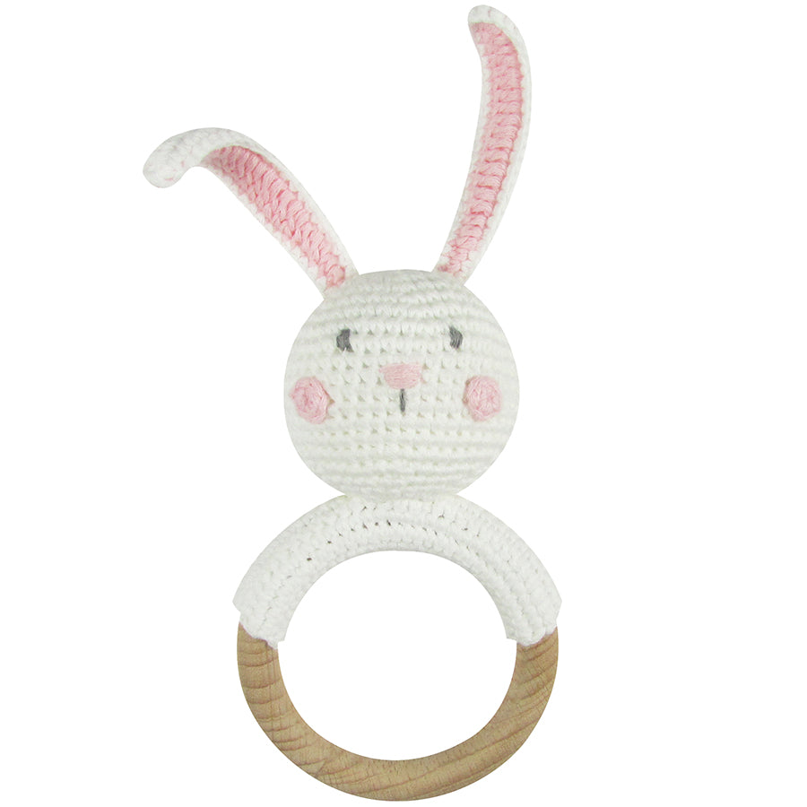Crochet Bunny Ring Rattle