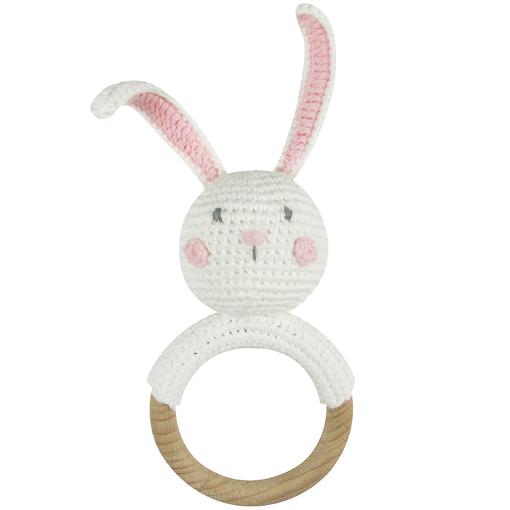 Crochet Bunny Ring Rattle