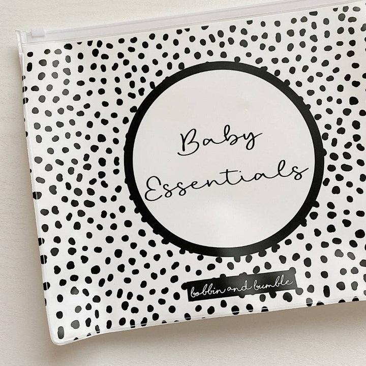 Unisex Zip Lock Hospital Organiser Bags - Spotty Print