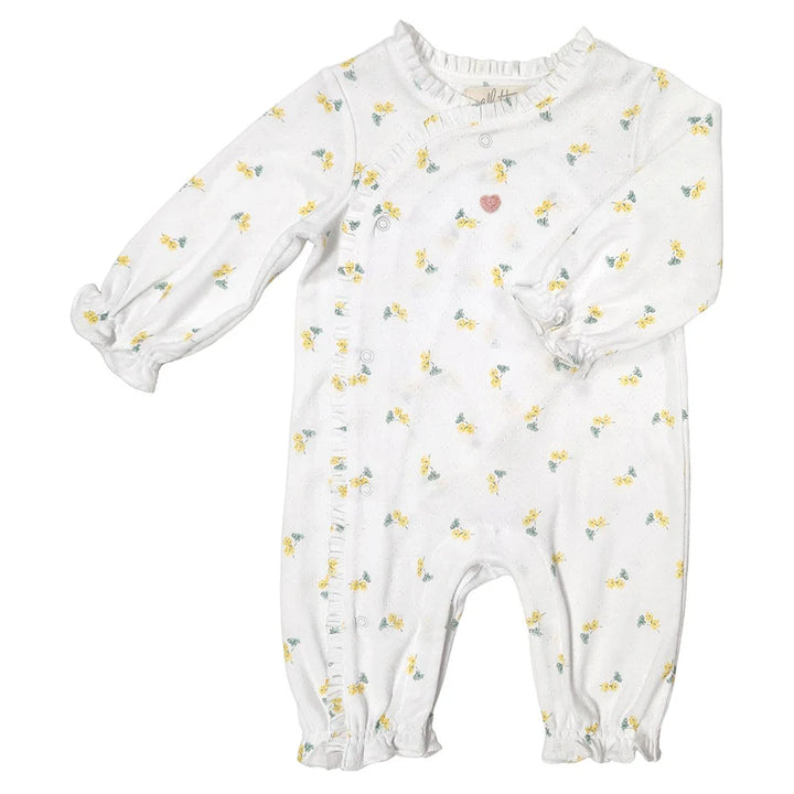 Liliana Crochet Heart Babygro