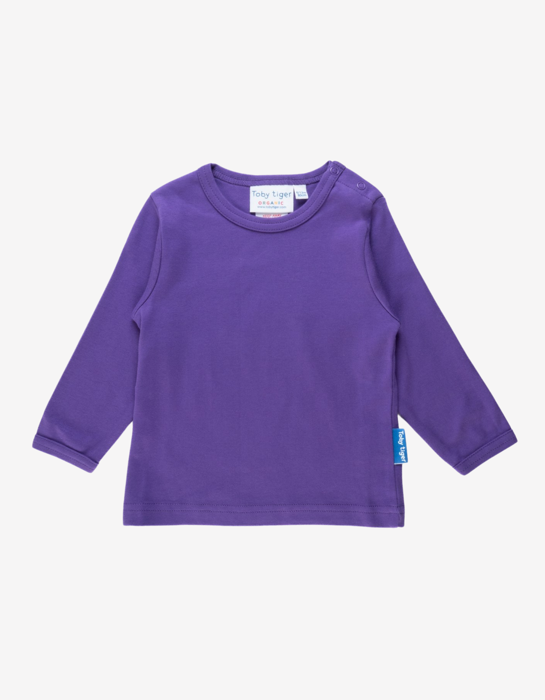 Organic Purple Basic LS T-Shirt