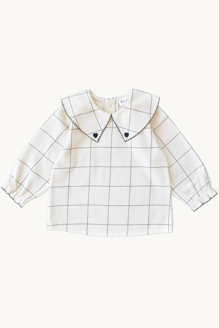 Baby / Girl Blouse Check Patterned 100% Cotton OEKO-TEX