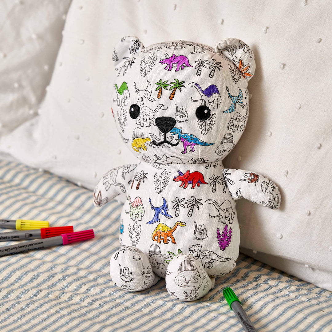 Colour in dinosaur Artie Bear
