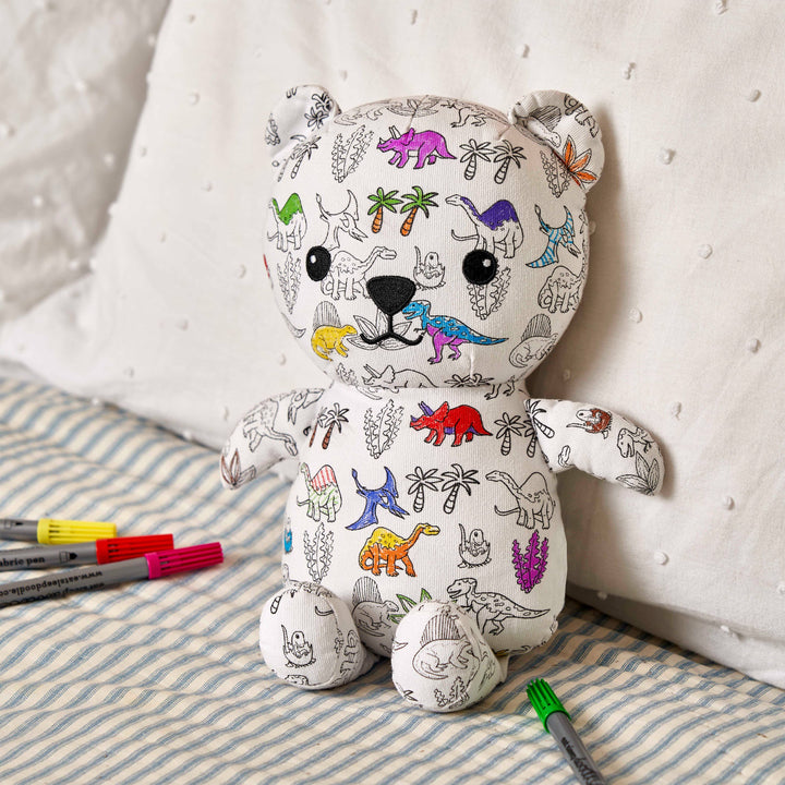 Colour in dinosaur Artie Bear