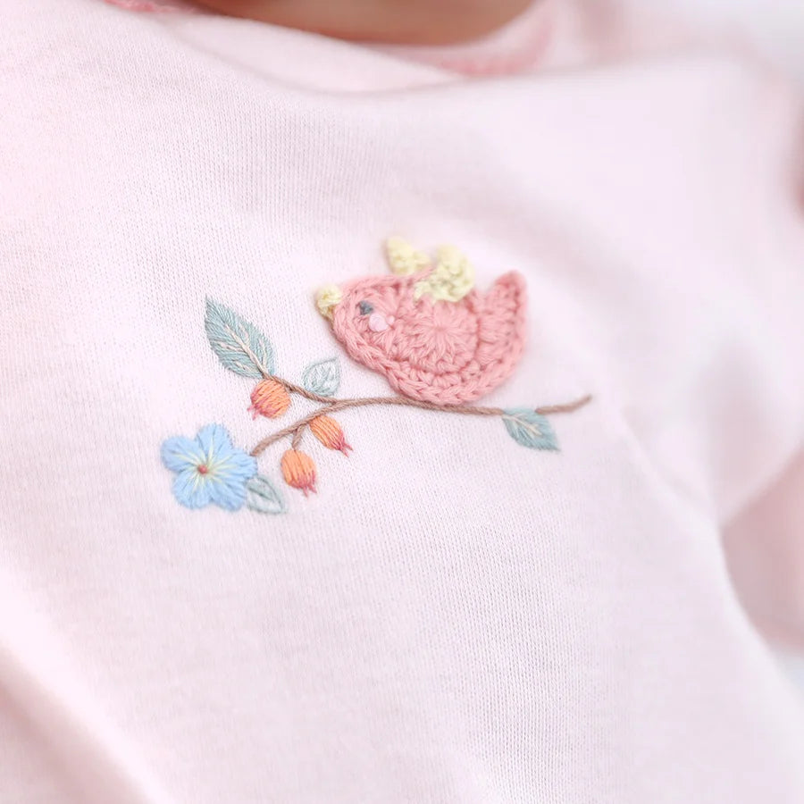 Crochet Little Love Bird Babygro