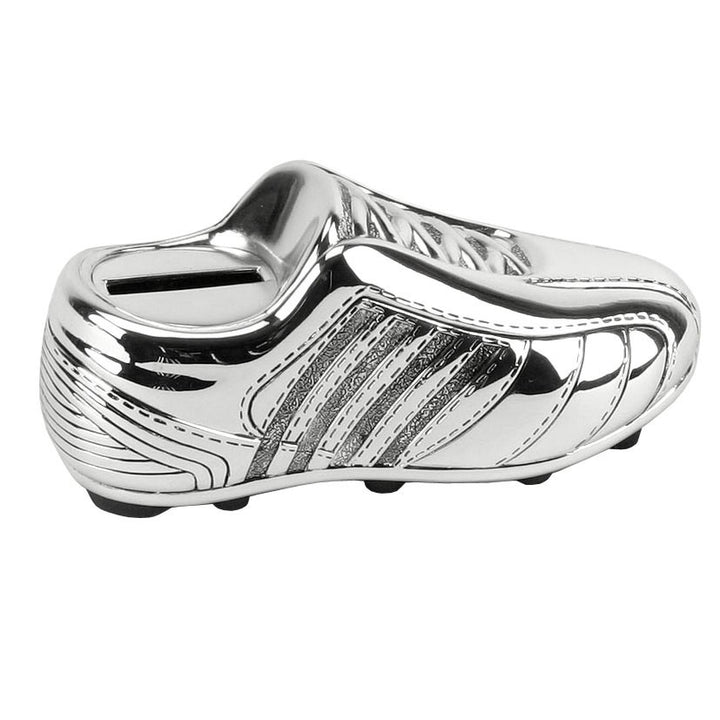 Silver Plated Football Boot Money Box