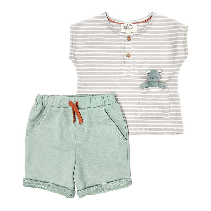 Frankie Frog Shorts Set