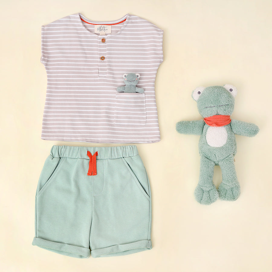 Frankie Frog Shorts Set