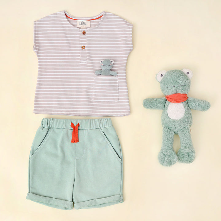 Frankie Frog Shorts Set