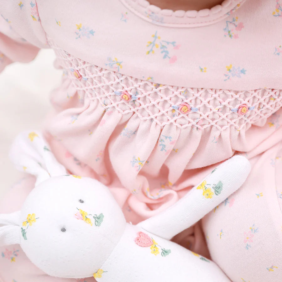 Ambrella Print Smocked Babygro