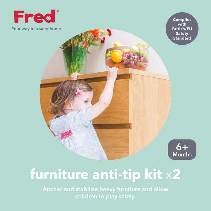 Fred Furniture Anti-Tip Kit / x1 / Pure White V3