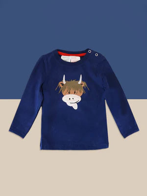 Hamish Highland Cow Long-Sleeved Top