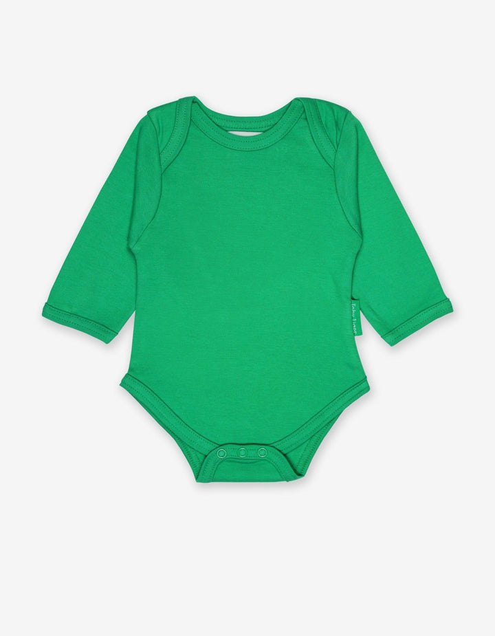 Organic Green Basic Long Sleeve Baby Body