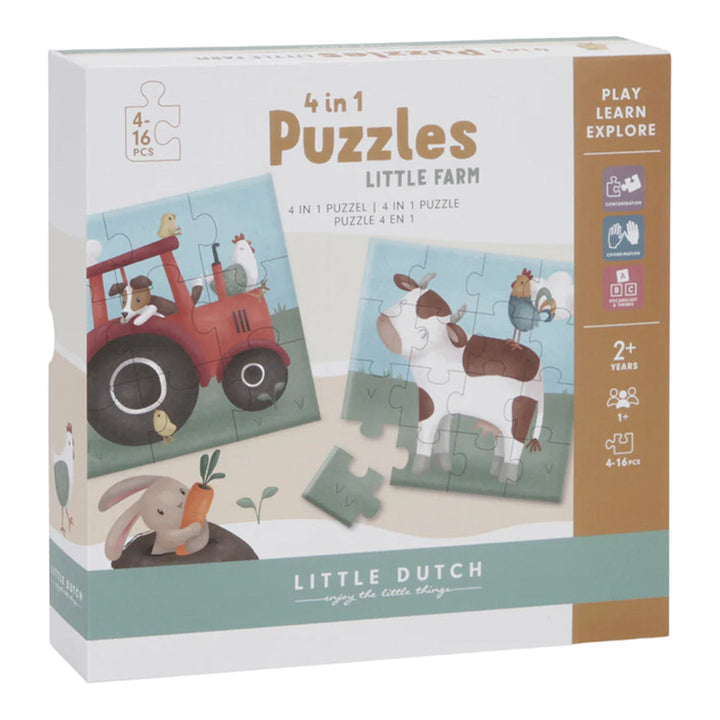 Little Dutch Little Farm 4-1 Puzzle