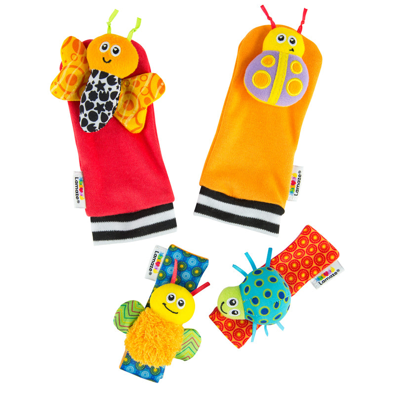 Lamaze Gardenbug Wrist Rattle Footfinder Set