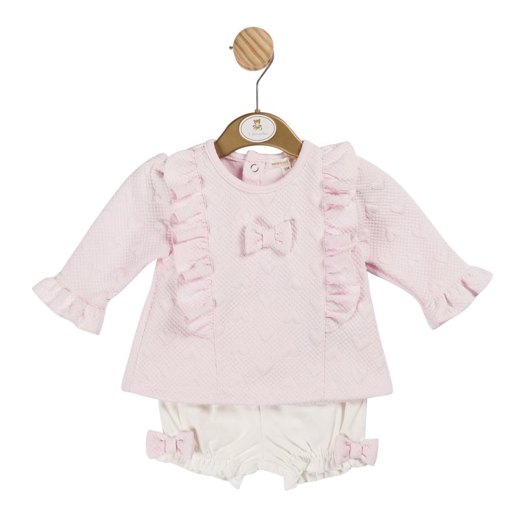 Heart Jacquard Top & Bloomers