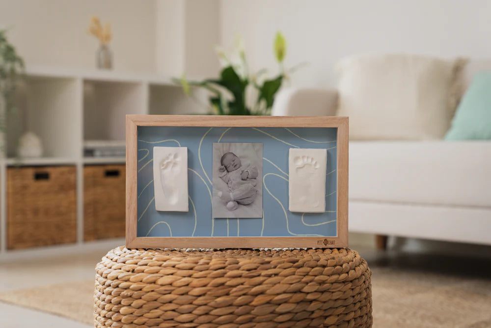 Petit Artichaut 2 Prints Frame - Blue Abstract