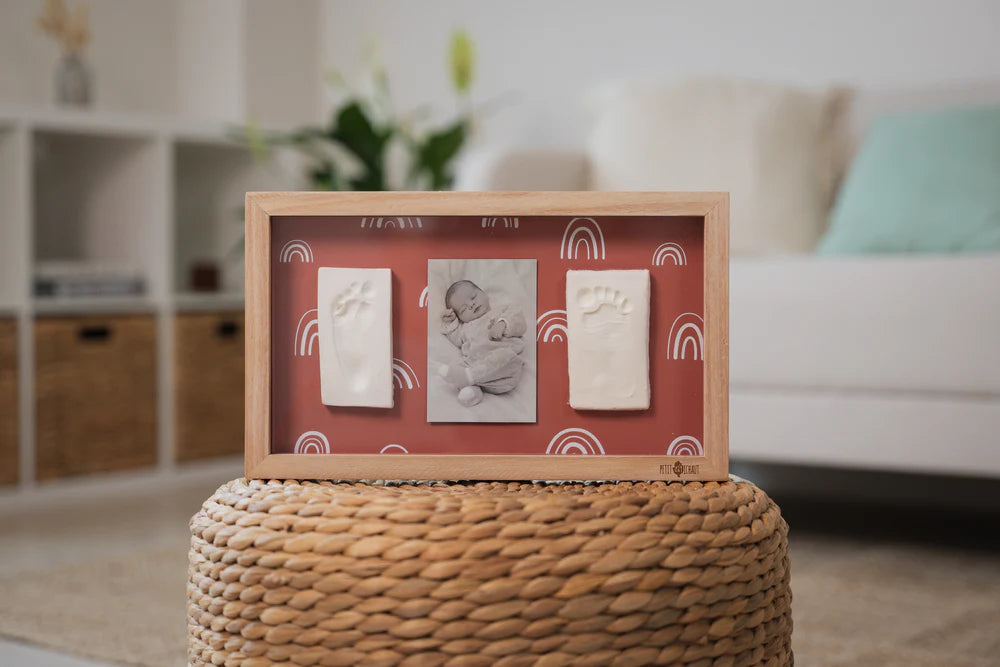 Petit Artichaut 2 Prints Frame - Rainbow Terracotta