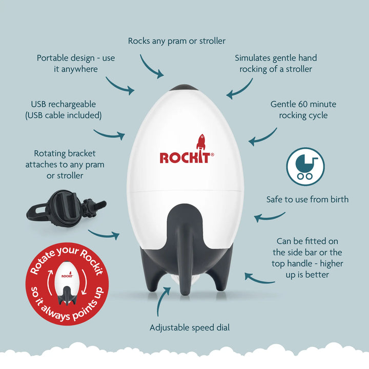 Rockit Rocker - Portable Baby Rocker / Rechargeable